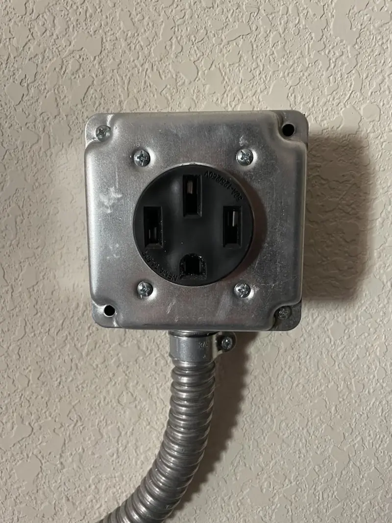 NEMA 14-50 outlet installed for Electrical Panel Upgrade in Hudson